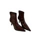 ShoeVault Autumn Winter New Korean Style Mature Elegant High Heel Pointed Toe Slim Women Fashion Versatile Short Boots_vogvips.com
