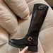Grape Mom Autumn Winter New Polish Magazine ~ Fashion Round Toe Buckle Strap Chunky Heel Over-the-Knee High Riding Boots_vogvips.com