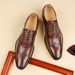 Euro Step Top Layer Cowhide Handmade 2025 New Brogue Carved Business Formal Genuine Leather Men's Derby Shoes Trendy_vogvips.com