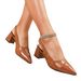 Pointy back strap bag head after empty women sandals new color contrast chunky heels_vogvips.com