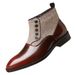 European Warm Series Winter Plus Size Side Zipper Business Formal Leather Shoes Men's Korean Style Casual Versatile Martin Boots_vogvips.com