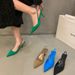 Black High Heels For Women 2024 Spring New French Style Korean Version Single Shoes To Match Skirts Pointed Toe Stiletto_vogvips.com