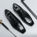 Summer New Fashion Formal Business Casual British Flat Head Leather Men's Shoes_vogvips.com