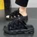 Slippers For Men, Summer New Style, Thick Sole, Air Cushion, One-piece Drag, Extra Large, Men's Poop Like Beach Shoes,_vogvips.com