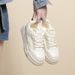 Little White For Women In The Autumn Of , Versatile Instagram, Trendy, Versatile, Niche, Thick Soled, Casual, And_vogvips.com