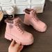 Gnuin Lathr Martin Womn 2025 Spring And Autumn Nw Hiddn Wdg Pink Short Boots For Ptit British Styl Thick_vogvips.com