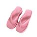 Women's Flip-Flops Indoor And Outdoor 6cm Thick Sole EVA Comfortable Fashionable Outdoor Beach Korean Style Toe Post Slippers_vogvips.com