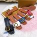Women's Buckle Sandals Simple Outerwear One Strap Solid Color Summer Shoes Hardware Outerwear_vogvips.com