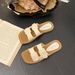 Celebrity Flat Sandals For Women To Wear Outside New Beach Leisure Retro Roman Women's Slippers_vogvips.com