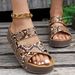 Large Size Casual For Women In 2025, New Flat Thick Bottomed Cross Shaped Sandals_vogvips.com