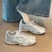 Niche Design Silver Women's Dad With Mesh Breathable Retro Sneakers, Makes Feet Look Smaller, Versatile, Lightweight_vogvips.com