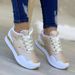 SHLIANG Women's Mesh Sneakers Patchwork Lace Up Flat For Women Lightweight Female Shoes Classic Versatile Zapatillas De_vogvips.com