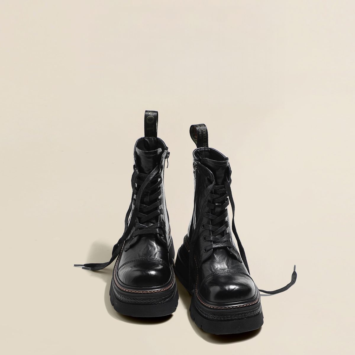 Super Cool 7CM Height Thick-soled Martin Bootsforwomen,2025 New Autumn Color-coated Motorcycle-stylestylishstreet Shoes,shortbootswithacool Look_vogvips.com