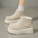 thick-soled Snow Boots Women's Velvet Thickened Thermal Cotton Shoes Heighten Small Martin Boots_vogvips.com