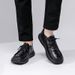 Suitable For All Seasons Crooked For Men 2025 Spring New Versatile Business Casual Genuine Leather Men's Shoes Thick Sole Loafers_vogvips.com