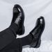 2025 Summer New Youth Round Toe British Style Versatile Low Heel Casual Slip-On Leather Shoes_vogvips.com