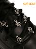 6-piece Gothic Hip Hop Musical Note Double-Sided Decorative Accessories Set, DIY Home Decor And Crafts, Shoe DIY Decorations, Halloween_vogvips.com