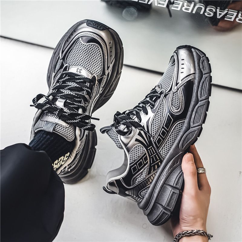 Men's Shoes 2025 Summer Daddy Shoes Fashion Trend All Match Sports Shoes Trendy Brand Casual Youth Men's Shoes_vogvips.com