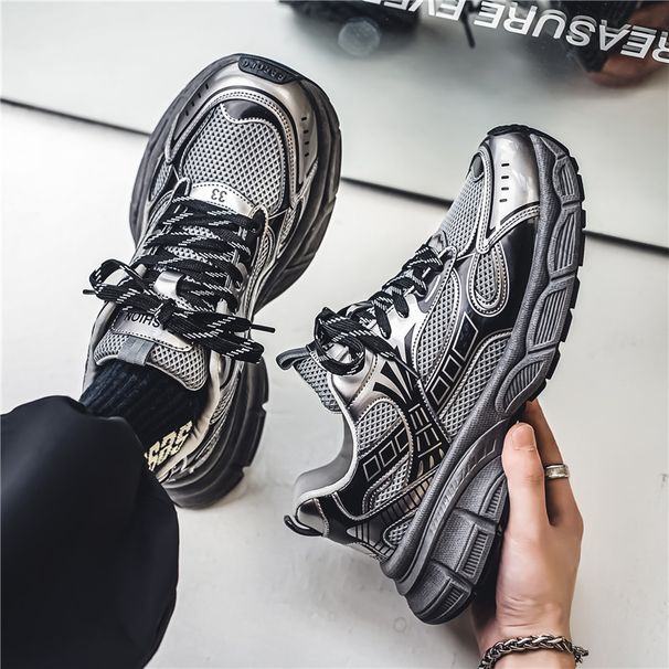 Men's Shoes 2025 Summer Daddy Shoes Fashion Trend All Match Sports Shoes Trendy Brand Casual Youth Men's Shoes_vogvips.com
