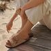 CRACOMIN New Fashion Cork Slippers For Women Men Leather Suede Flats Sandals Summer Couple Beach Sandals With Adjustable Buckle_vogvips.com