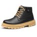 European Warm Series 2399 Men's Martin Outdoor Work Large Leather Autumn Winter High-top Cowhide Lace-up Height-increasing Short Boots_vogvips.com