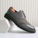 Euro Step Men's Hollow Leather Summer Breathable British Business Formal Derby Perforated Mesh Hidden Heel Brogue Shoes_vogvips.com