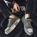 Thick-Soled Canvas For Men 2024 New Summer Breathable Versatile Casual Retro Distressed Dirty Shoes Men's Sneakers_vogvips.com