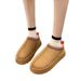 Snow For 24 Women, Size 43, Large With Plush Fur And Warm Sponge Cake, Thick Soled Slippers Without Heels, Cotton Boots_vogvips.com