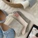 Boneless Socks Women's Korean Version Ins Color Matching Mid Tube Socks Spring And Summer Thin Hollow Tube Socks Pile Cotton Socks_vogvips.com