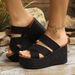 New Plus-size Summer Cloth Muffin Platform Sandals_vogvips.com