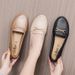 Waterproof Plastic For Women Summer 2021 New Pointed Toe Single British Style Loafers Black Profsional Formal Work_vogvips.com