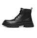 European Warm Series 2025 New Outdoor Martin Leather High-top Men's Work Motorcycle Boots British Style Oxford Sole_vogvips.com