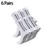 6 Pairs Of Combination Sets Triangle Football Socks Mid Tube Dotted Sports Socks_vogvips.com