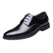 Formal Leather British Style Korean Version Black Pointed Toe Trendy Business Casual Sole Soft Surface Men's Shoes_vogvips.com
