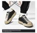 Shell Head Dissolving Shoes Thick Sole Heightening Men's Niche Splicing Retro Black And White Couple Low-top Board Shoes Breathable_vogvips.com