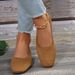 Breathable Knit Slip-On Flats For Women – Lightweight Square-Toe Casual Shoes With Mesh Lining, Soft Rubber Sole (Black, Sky Blue, Red, Khaki, Mint)_vogvips.com