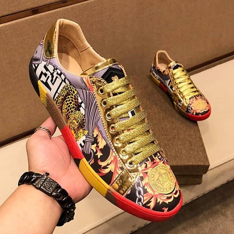 Spring/Summer 2025 New Edition Medusa Men's Shoes, Genuine Leather Breathable Casual Board Shoes_vogvips.com