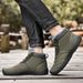 Winter Cotton Boots Bestsellers: Warm, Thickened, Large-sized Cotton Shoes, Soft-soled Men's Mid-top Snow Boots_vogvips.com