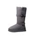 8cm Height-Increasing Style ~ 2025 Winter Buckle Thick-Soled Furry Cuffed Two-Way Wear Warm Cotton Shoes Mid-Calf Snow_vogvips.com