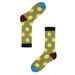 New Autumn And Winter Unisex Textured Dot Crew Socks – Soft Cotton With Cozy Terry Lining – Stylish Color Blocking – Perfect For Casual & Home Wear_vogvips.com