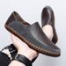 Men's Shoes Spring And Autumn New Breathable Casual Cowhide Sole Driving Slip On Shoes Soft Sole Genuine Leather Handmade Men's Shoes_vogvips.com