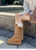 High-top Thick-soled Snow Boots For Women, 2025- New Winter Warm Cotton Shoes_vogvips.com