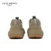 VICKI BROWN Men's Logo Print Patchwork Leather Platform Sneakers, Soft Padded Insole Comfort Non Slip Rubber Sole Fashion Casual Daily Walking Shoes_vogvips.com
