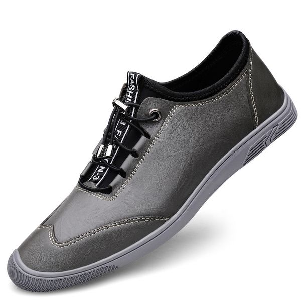 Men's Outdoor Casual Board Shoes, First-layer Cowhide Men's Outdoor Workplace Sports Shoes, Middle-aged Men's Shoes_vogvips.com