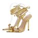 Shoes Pointed Toe Open Heel Sexy Chain Strap Roman Summer Sandals High Heels_vogvips.com
