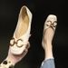 Women's Single Leather Shoes 2025 New Summer Absolute Flat Bottom And Autumn Shallow Mouth Versatile Square Head Spring_vogvips.com