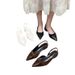 Elegant Pointed Commuter High Heels French Patchwork Mature Style 2025 New Shallow Mouth Closed Toe Sandals For Women_vogvips.com