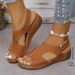 New Plus Size Shoe Mouth, Women's Heel, Summer New Heel Fish Thick Sole, 2025 Sandals, Wedge Root_vogvips.com