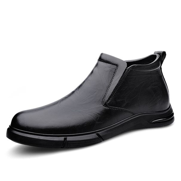 Men's Cotton Shoes Genuine Leather Wool Velvet Warm Middle-aged Father Men's Casual Men's Shoes Wholesale_vogvips.com