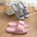 Summer Women Home Slippers Beach Flat Sandals Fashion Comfortable Non-Slip Slides Indoor Outdoor Men Bathroom Flip Flops_vogvips.com